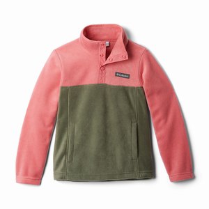 Columbia Steens Mountain™ 1/4 Snap Skinna Pull-Over Pojkar Rosa/Gröna (WZHMI4961)